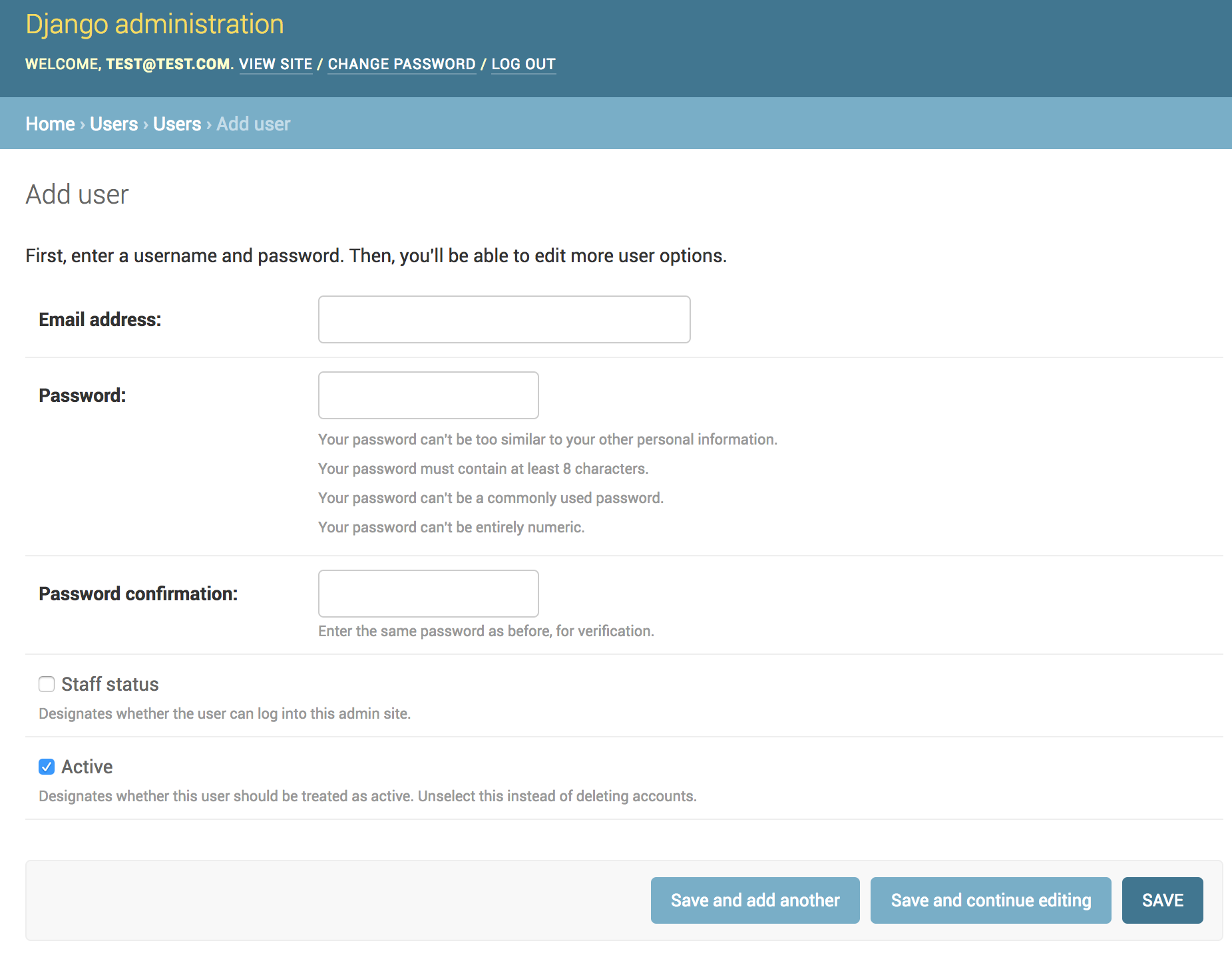 Creating A Custom User Model In Django TestDriven io