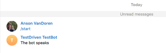 bot test message