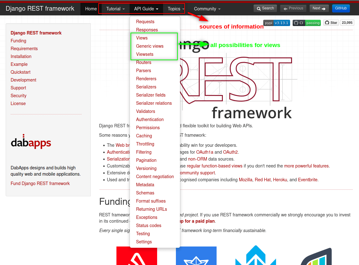Django REST Framework Documentation