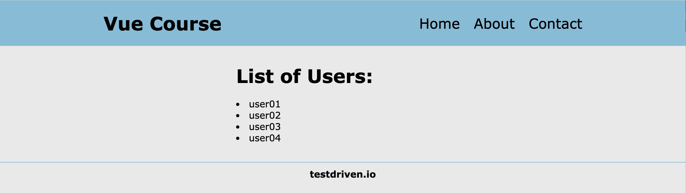 Display a List using HTML