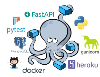 Various logos sitting around an Octopus